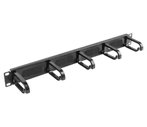 Lanberg AK-1203-B černá / Organizér kabelů do racku / 19" / 1U