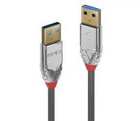Lindy Cromo Line šedá / USB kabel / USB-A - USB-A / USB 3.2 Gen 1 / 5 Gbit/s / 0,5 m