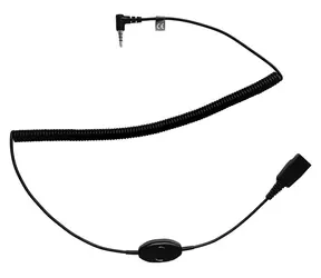 Jabra adaptér QD na 3,5 mm pro PTT černý / Adaptér / QD - 3,5 mm