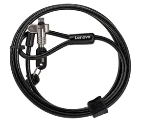 Lenovo lankový zámek pro notebook černá / Zámek / klíčový / 2 klíče / 1,8 m