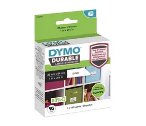 Dymo LabelWriter Durable štítky bílá / Štítky do tiskárny / 25x54 mm / voděodolné / 160 ks