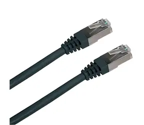 DATACOM Patch kabel SFTP CAT6 2xRJ45 0,5m černý / Patch kabel / CAT6