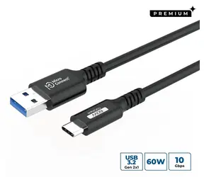 MicroConnect Premium USB-C - USB-A černá / Kabel / 0,5 m