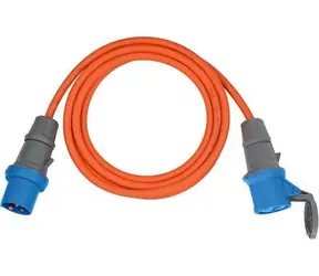 Brennenstuhl prodlužovací kabel 5m oranžová IP44 / 230 V / 16 A / 2 zásuvky / venkovní