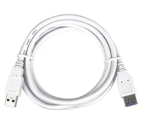 PremiumCord USB 3.0 prodlužovací kabel A-A bílá / Prodlužovací kabel / Super-speed 5Gbps / M/F / 3 m