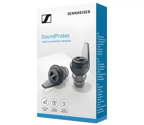 Sennheiser SoundProtex šedá / Ochranné špunty do uší / akustické filtry / pasivní potlačení hluku
