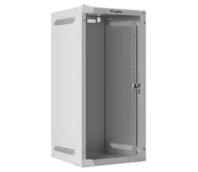 Lanberg WF10-2312-10S šedá / Nástěnný rack / 10" / 12U / 280×310 mm / skleněné dveře / flat pack