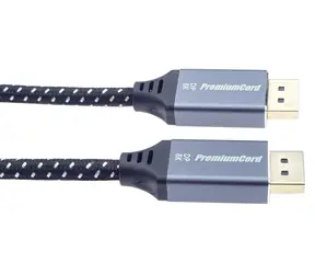 PremiumCord DisplayPort 1.4 kabel černá / Video kabel / M-M / 8K 60Hz / zlacené konektory / 3 m