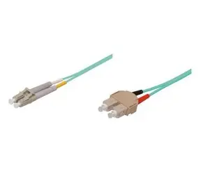 Good Connections LWL Duplex LC-SC modrá / Optický patch kabel / OM3 / 50/125 µm / Multi-mode / 10 m