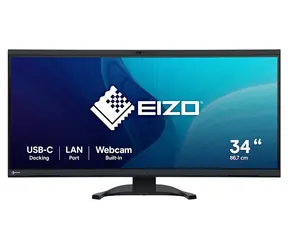 34" EIZO FlexScan EV3450XC černá / Monitor zakřivený / IPS / UWQHD / webkamera / USB-C 94W