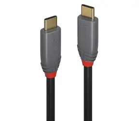 Lindy USB-C 1,5 m černá / Kabel / USB 3.2 / USB-C - USB-C / 10 Gbit/s / 5 A