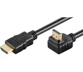 MicroConnect HDMI 2.0 kabel 2m černá (HDM19192V2.0A90) / Kabel / High Speed / 4K 60Hz / M-M