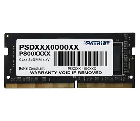 Patriot Signature 8GB (1x8GB) 3200MHz (PSD48G32002S) / SO-DIMM / DDR4 / CL22 / Unbuffered / Non-ECC / 1.2V
