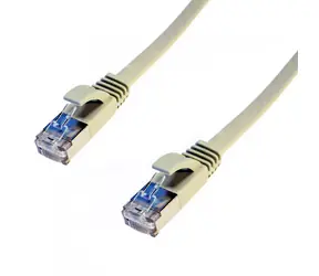 DATACOM Patch kabel FTP Cat6 5m plochý šedý / Patch kabel / stíněný / RJ45