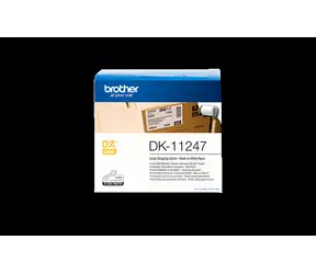 Brother DK-11247 / Originální štítky / černá na bílé / 103 x 164 mm / 180 ks