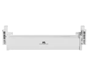 Maclean MC-106 W bílá / Organizér kabelů pod stůl / nosnost 5 kg / ABS