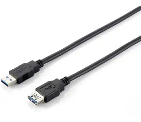 Equip USB 3.0 prodlužovací kabel A-A černá / Prodlužovací kabel / USB-A(M) - USB-A(F) / 5 Gbps / 3 m