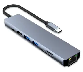PremiumCord USB-C hub 7v1 / HDMI / USB 3.0 / USB 2.0 / PD / SD/TF / RJ45