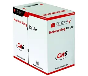 Techly U/UTP Cat.6 / Instalační kabel / 305 m / CCA / šedá