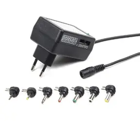 Gembird / Univerzální napájecí adaptér / AC-DC / 24 W / 7 konektorů