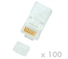 DATACOM Konektor RJ45 CAT6 100ks drát (4130) / UTP / 8p8c