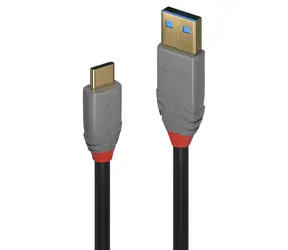 Lindy USB-A - USB-C 3 m černá / Kabel / USB 3.2 / 10 Gbit/s