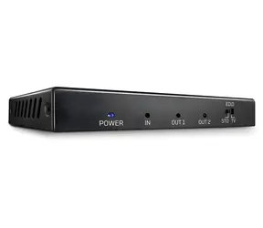 Lindy 2 Port HDMI 18G černá / HDMI splitter / 4K 60Hz / HDCP 2.2 / EDID management
