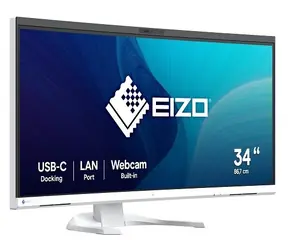 34" Eizo EV3450XC bílá / Monitor / IPS / UWQHD+ / prohnutý / webkamera / USB-C 94W