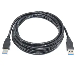 PremiumCord USB 3.0 kabel A-A černá / Datový kabel / 9pin / 1 m / Super-speed 5 Gbps