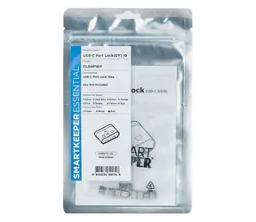 SmartKeeper CL04P1GY šedá / Blokátor USB-C portu / 10 ks / bez klíče