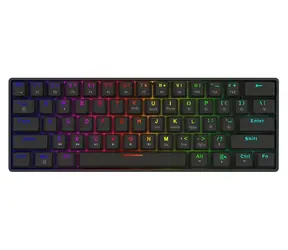 SAVIO BLACKOUT X2 černá / Herní klávesnice / Mechanická / RGB / Hot-swap / OUTEMU Blue