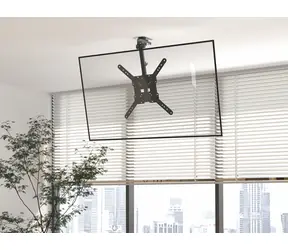Equip 650375 černá / Stropní držák TV / 23-55" / VESA 400x400 / nosnost 20 kg / náklon a otočení