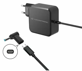Conceptronic USB-C PD - HP 4,5x3,0mm černá / Napájecí adaptér / Pro HP notebooky / 18-20 V / 1 ks