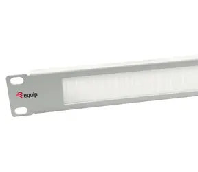Equip / Kartáčový panel do racku / 10" / 1U / RAL 7035 světle šedá