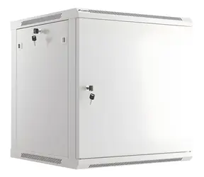 Lanberg WF01-6612-00S šedá / Nástěnný rozvaděč / 19" / 12U / 600×600 mm