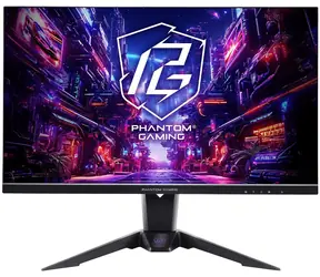 27" ASRock Phantom Gaming PG27QFT2A černá / Monitor / IPS / QHD / 180Hz / 1ms / FreeSync / HDR400 / HDMI+DP