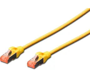 Digitus Cat6 S/FTP žlutá / Patch kabel / 10 m / RJ-45 / AWG 27/7 / LSZH / PoE++