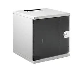 Digitus Nástěnný rozvaděč 10" 254mm 6U šedý / Rozvaděč / Skleněné dveře / Nosnost 30 kg / IP20