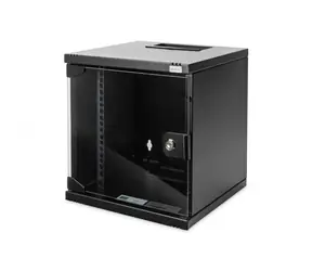 Digitus DN-10-SET-1-B černá / Nástěnná síťová skříň / 10" / 6U / 312x300 mm / IP20