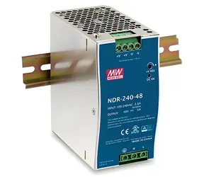Mean Well NDR-240-24 / Průmyslový napájecí zdroj / 24V / 10A / 240W / DIN lišta