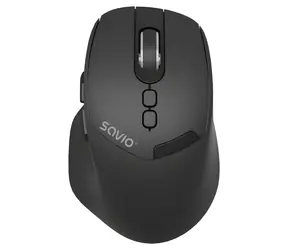 Savio MB-06 černá / Bezdrátová myš / Bluetooth / 3800 DPI / 5 tlačítek