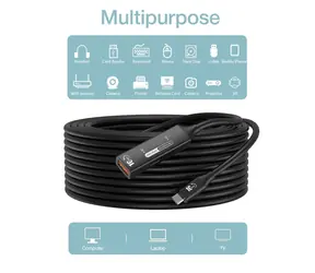PremiumCord USB-C/USB-A repeater 7m / Prodlužovací kabel / USB 3.2 Gen 2 / 10 Gbit/s / aktivní