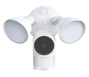 Foscam F41-W bílá / Venkovní IP kamera / LED reflektor / siréna / 2560 x 1440 / Wi-Fi / IP65