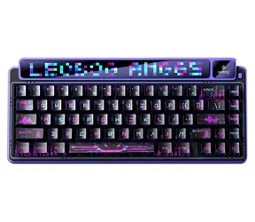 AULA Gasket AMG65 fialová, černá / Mechanická klávesnice / Gasket mount / 65% / RGB / bezdrátová i drátová