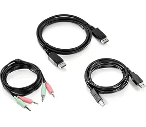 TRENDnet TK-CP06 černá / KVM kabelová sada / DisplayPort, USB, jack 3,5 mm / 1,83 m / pro TK-240DP