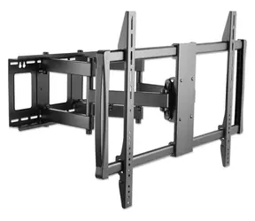 Manhattan univerzální držák TV 60"-100" černý / Držák na TV / VESA 900x600 / nosnost 80 kg / sklopný a naklápěcí