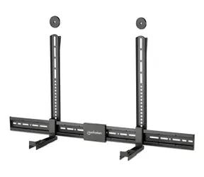 Manhattan Univerzální držák pro soundbar černá / Držák / na zeď i VESA / nosnost 15 kg / nastavitelný