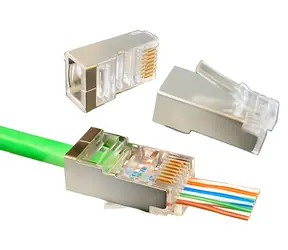 W-Star WSFRJ45EZC6100 / Konektor RJ45 FTP / Cat6 / pozlacený / 100 ks / pass through