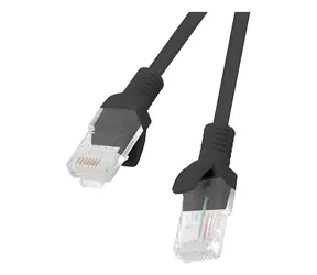Lanberg PCU6-10CC-0100-BK černá / Patch kabel / U/UTP / Cat6 / 1 m