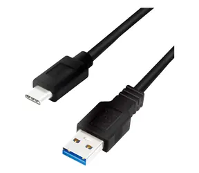 LogiLink USB-C - USB-A černá / Kabel USB-C / USB 3.2 Gen 1 / 5 Gbit/s / 1,5 m